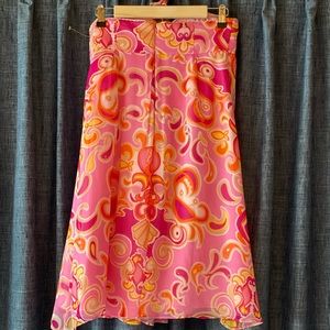 Lily Pulitzer rare "Fishalicious" silk dress, sz 6